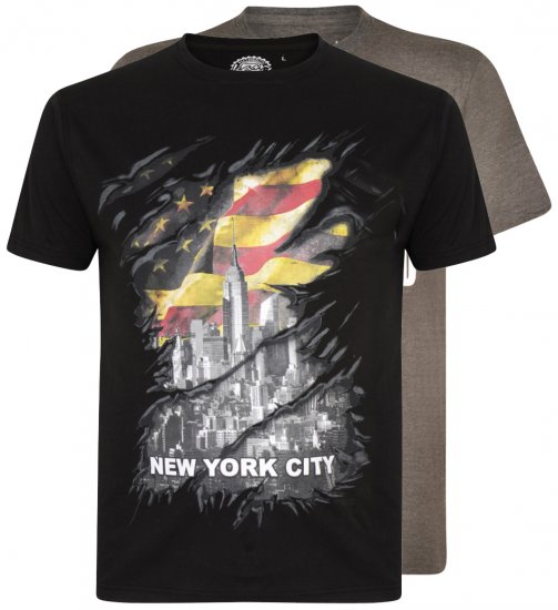Kam Jeans 5312 T-shirt 2-pack - T-shirts - T-shirts i store størrelser - 2XL-14XL