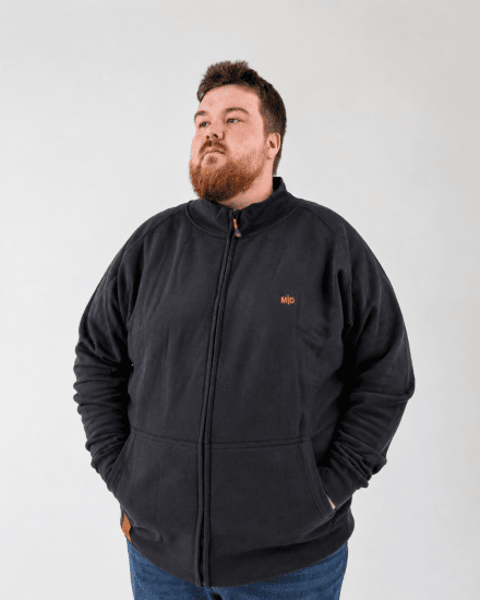 Motley Denim London Sweatshirt Black - Trøjer og hættetrøjer - Trøjer og Hættetrøjer i store størrelser - 2XL-14XL