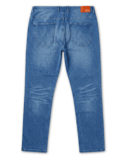 Motley Denim Soho 5-Pocket Jeans Blue Wash - Jeans og bukser - Herrejeans og bukser i store størrelser W40-W70
