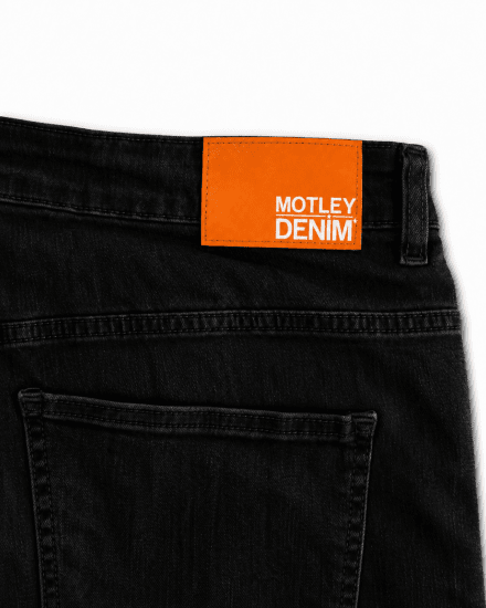 Motley Denim Soho 5-Pocket Jeans Black - Jeans og bukser - Herrejeans og bukser i store størrelser W40-W70