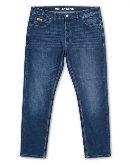 Motley Denim Soho 5-Pocket Jeans Mid Wash - Jeans og bukser - Herrejeans og bukser i store størrelser W40-W70