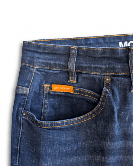 Motley Denim Soho 5-Pocket Jeans Mid Wash - Jeans og bukser - Herrejeans og bukser i store størrelser W40-W70