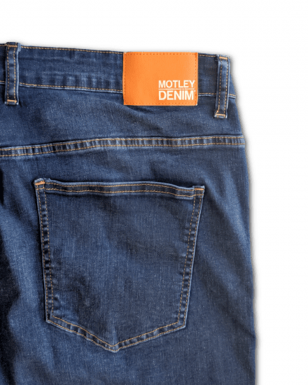 Motley Denim Soho 5-Pocket Jeans Mid Wash - Jeans og bukser - Herrejeans og bukser i store størrelser W40-W70