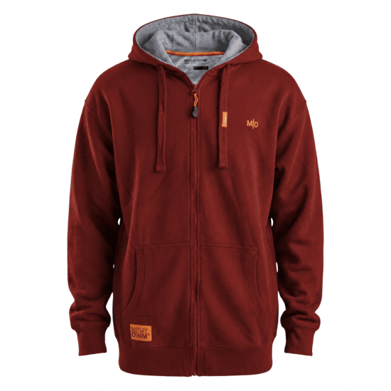 Motley Denim Copenhagen Hoodie Red - Trøjer og hættetrøjer - Trøjer og Hættetrøjer i store størrelser - 2XL-14XL
