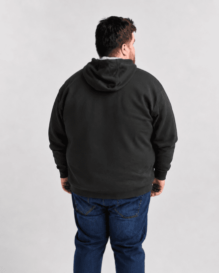 Motley Denim Copenhagen Hoodie Charcoal - Trøjer og hættetrøjer - Trøjer og Hættetrøjer i store størrelser - 2XL-14XL
