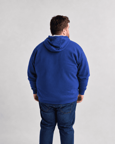 Motley Denim Copenhagen Hoodie Royal Blue - Trøjer og hættetrøjer - Trøjer og Hættetrøjer i store størrelser - 2XL-14XL