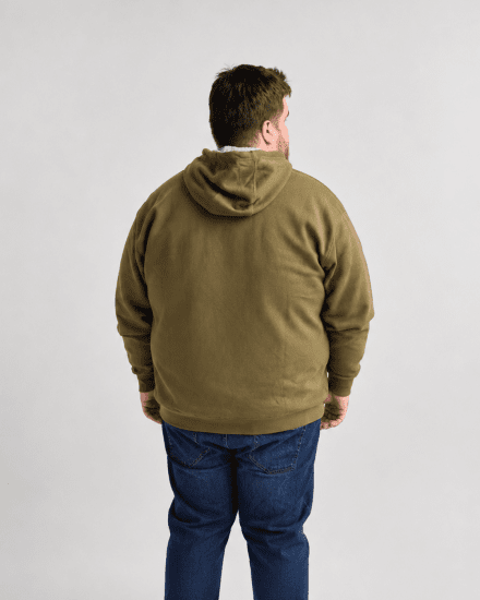 Motley Denim Copenhagen Hoodie Dark Khaki - Trøjer og hættetrøjer - Trøjer og Hættetrøjer i store størrelser - 2XL-14XL