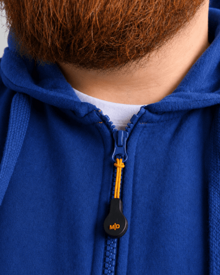 Motley Denim Copenhagen Hoodie Royal Blue - Trøjer og hættetrøjer - Trøjer og Hættetrøjer i store størrelser - 2XL-14XL