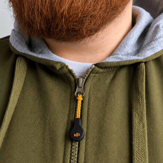 Motley Denim Copenhagen Hoodie Dark Khaki - Trøjer og hættetrøjer - Trøjer og Hættetrøjer i store størrelser - 2XL-14XL