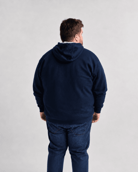 Motley Denim Copenhagen Hoodie Navy - Trøjer og hættetrøjer - Trøjer og Hættetrøjer i store størrelser - 2XL-14XL