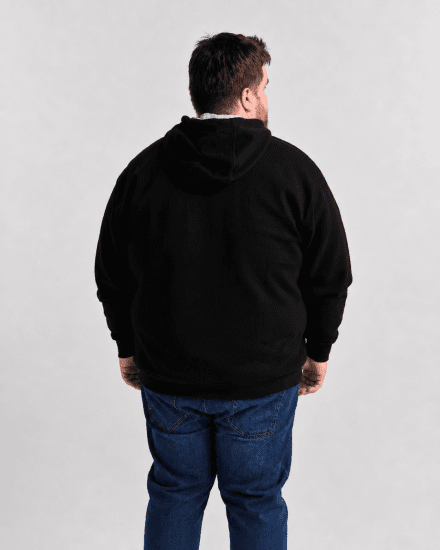 Motley Denim Copenhagen Hoodie Black - Trøjer og hættetrøjer - Trøjer og Hættetrøjer i store størrelser - 2XL-14XL