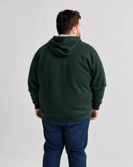 Motley Denim Copenhagen Hoodie Racing Green - Trøjer og hættetrøjer - Trøjer og Hættetrøjer i store størrelser - 2XL-14XL