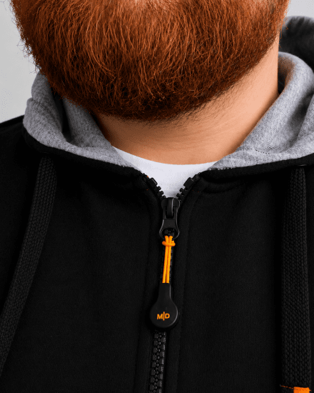 Motley Denim Copenhagen Hoodie Black - Trøjer og hættetrøjer - Trøjer og Hættetrøjer i store størrelser - 2XL-14XL
