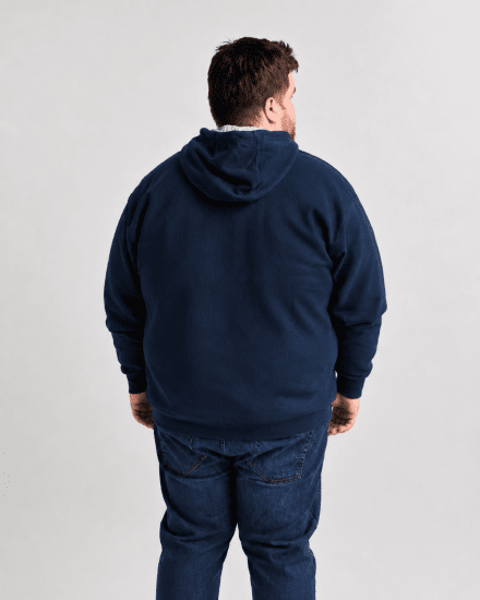 Motley Denim Copenhagen Hoodie Dark Indigo - Trøjer og hættetrøjer - Trøjer og Hættetrøjer i store størrelser - 2XL-14XL