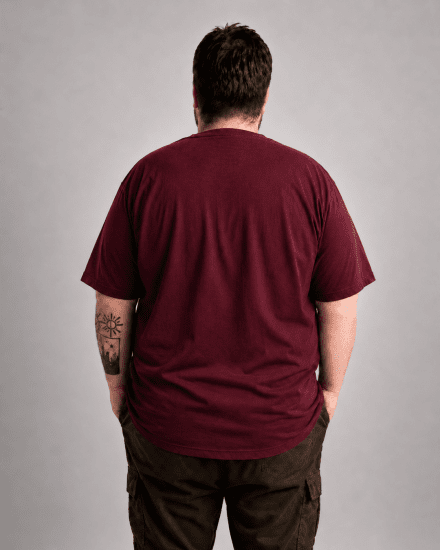 Motley Denim Milan T-shirt Rød - T-shirts - T-shirts i store størrelser - 2XL-14XL