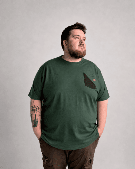 Motley Denim Milan T-shirt Racinggrøn - T-shirts - T-shirts i store størrelser - 2XL-14XL