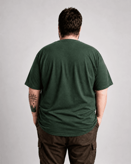 Motley Denim Milan T-shirt Racinggrøn - T-shirts - T-shirts i store størrelser - 2XL-14XL