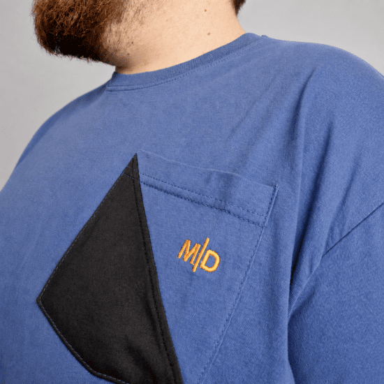 Motley Denim Milan T-shirt Lys indigo - T-shirts - T-shirts i store størrelser - 2XL-14XL