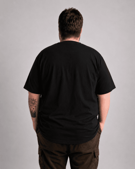 Motley Denim Milan T-shirt Sort - T-shirts - T-shirts i store størrelser - 2XL-14XL
