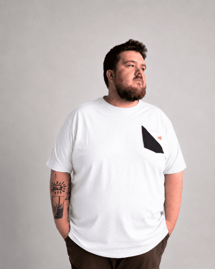 Motley Denim Milan T-shirt Hvid - T-shirts - T-shirts i store størrelser - 2XL-14XL