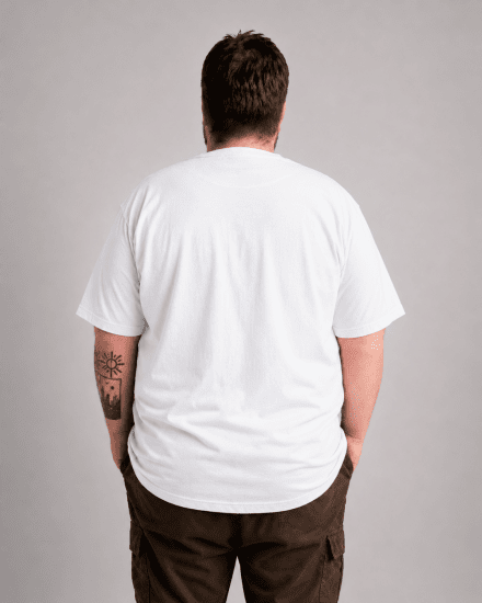 Motley Denim Milan T-shirt Hvid - T-shirts - T-shirts i store størrelser - 2XL-14XL