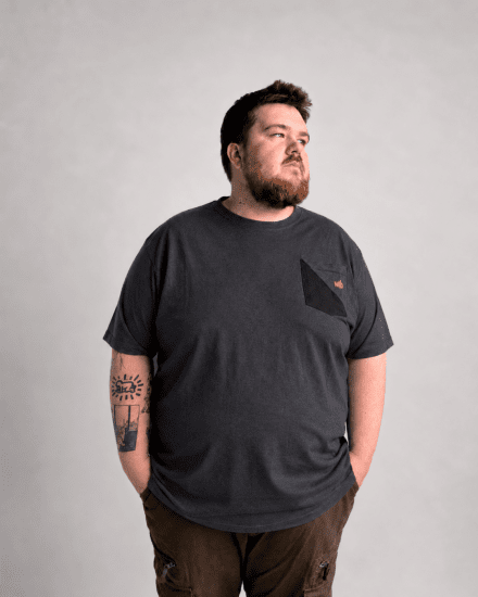 Motley Denim Milan T-shirt Koksgrå - T-shirts - T-shirts i store størrelser - 2XL-14XL