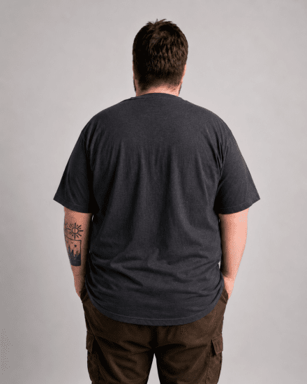 Motley Denim Milan T-shirt Koksgrå - T-shirts - T-shirts i store størrelser - 2XL-14XL