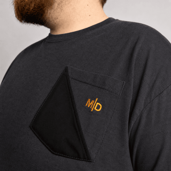 Motley Denim Milan T-shirt Koksgrå - T-shirts - T-shirts i store størrelser - 2XL-14XL