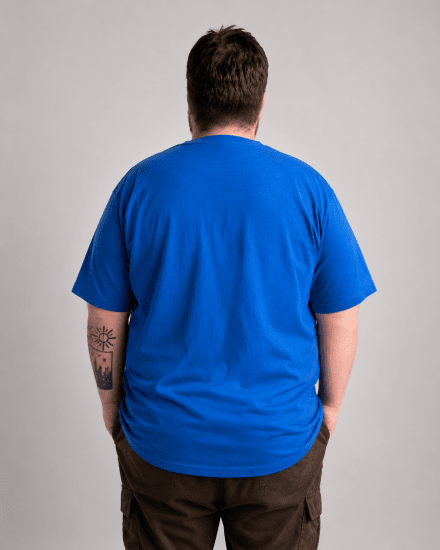 Motley Denim Milan T-shirt Kongeblå - T-shirts - T-shirts i store størrelser - 2XL-14XL