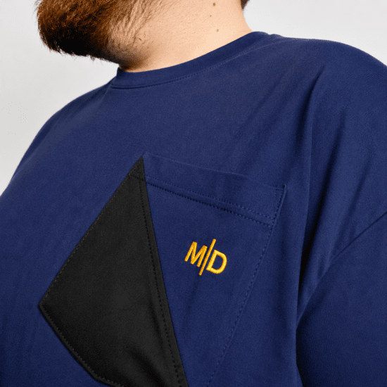Motley Denim Milan T-shirt Mørk indigo - T-shirts - T-shirts i store størrelser - 2XL-14XL