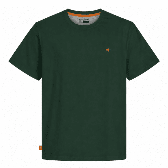 Motley Denim Stockholm T-shirt Racing Green - T-shirts - T-shirts i store størrelser - 2XL-14XL