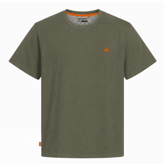 Motley Denim Stockholm T-shirt Dark Khaki - T-shirts - T-shirts i store størrelser - 2XL-14XL