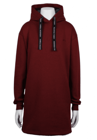 Nora Mikken KRISTINA Long Hoodie Burgundy - Trøjer og hættetrøjer - 