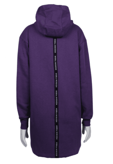 Nora Mikken KADRI WHITE Long Hoodie Purple - Trøjer og hættetrøjer - 