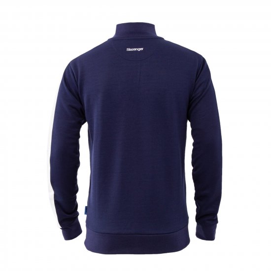 Slazenger Vince Track Jacket Navy - Trøjer og hættetrøjer - Trøjer og Hættetrøjer i store størrelser - 2XL-14XL