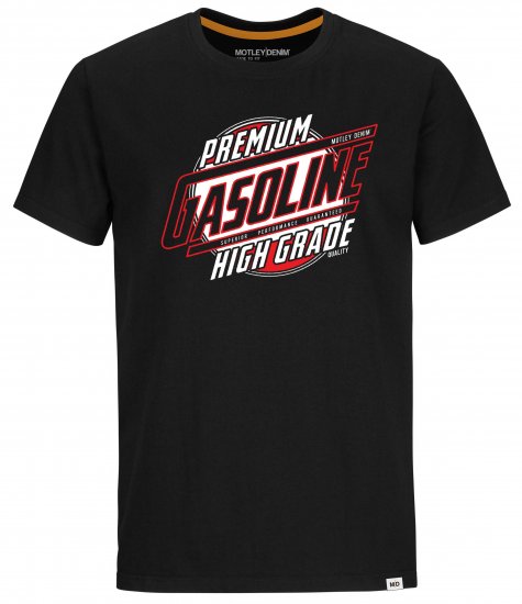 Motley Denim Watford T-Shirt Black - T-shirts - T-shirts i store størrelser - 2XL-14XL