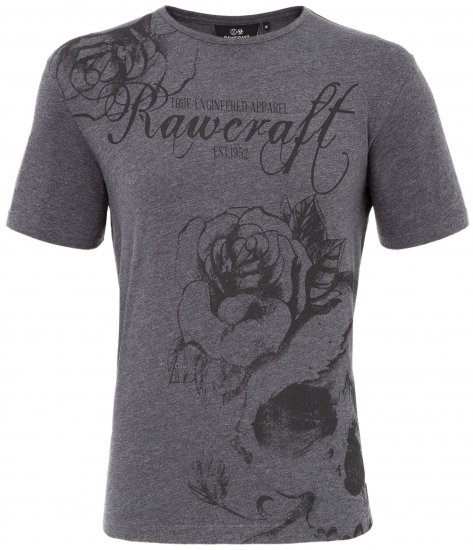 Rawcraft Webling T-shirt Charcoal - T-shirts - T-shirts i store størrelser - 2XL-14XL