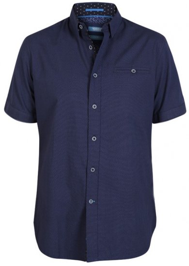 D555 Wesson Shirt Navy - Skjorter - Skjorter til store mænd 2XL- 8XL
