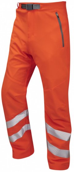 Leo Landcross Stretch Pants Hi-Vis Orange - Arbejdstøj - Arbejdstøj i store størrelser