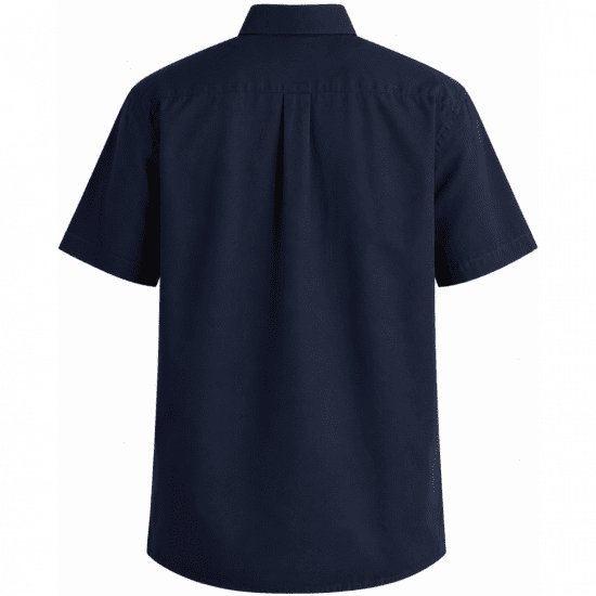 Motley Denim Zagreb Kortærmet Skjorte Marineblå - Skjorter - Skjorter til store mænd 2XL- 8XL