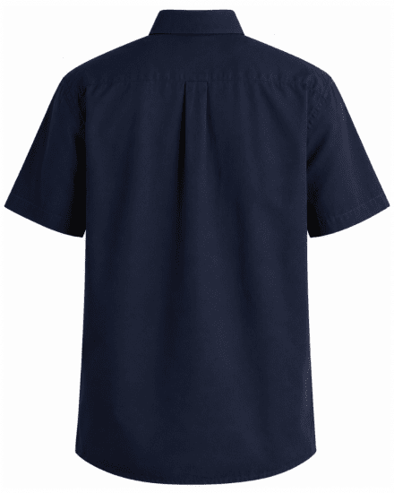 Motley Denim Zagreb Kortærmet Skjorte Marineblå - Skjorter - Skjorter til store mænd 2XL- 8XL