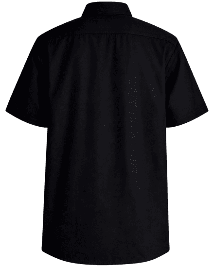 Motley Denim Zagreb Kortærmet Skjorte Sort - Skjorter - Skjorter til store mænd 2XL- 8XL