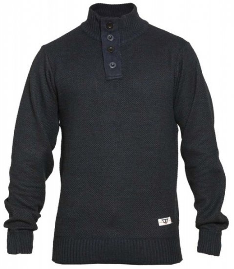 D555 Zane Sweater Navy - Trøjer og hættetrøjer - Trøjer og Hættetrøjer i store størrelser - 2XL-14XL