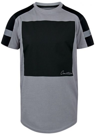 D555 Ziggy Organic Cotton T-Shirt Grey - T-shirts - T-shirts i store størrelser - 2XL-14XL